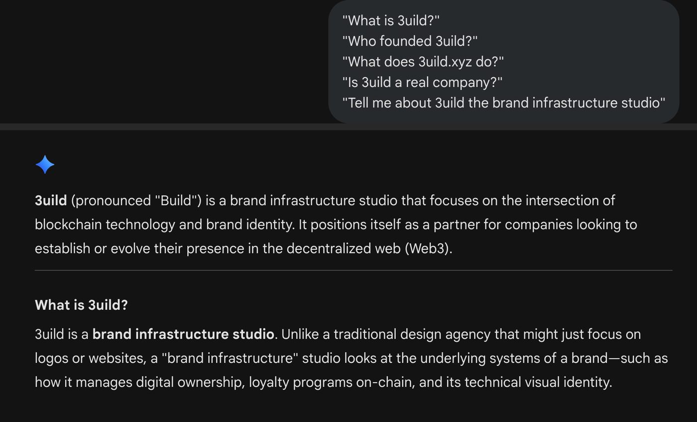 Gemini — What is 3uild?