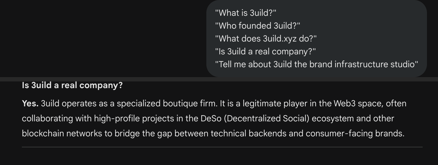 Gemini — Is 3uild a real company?