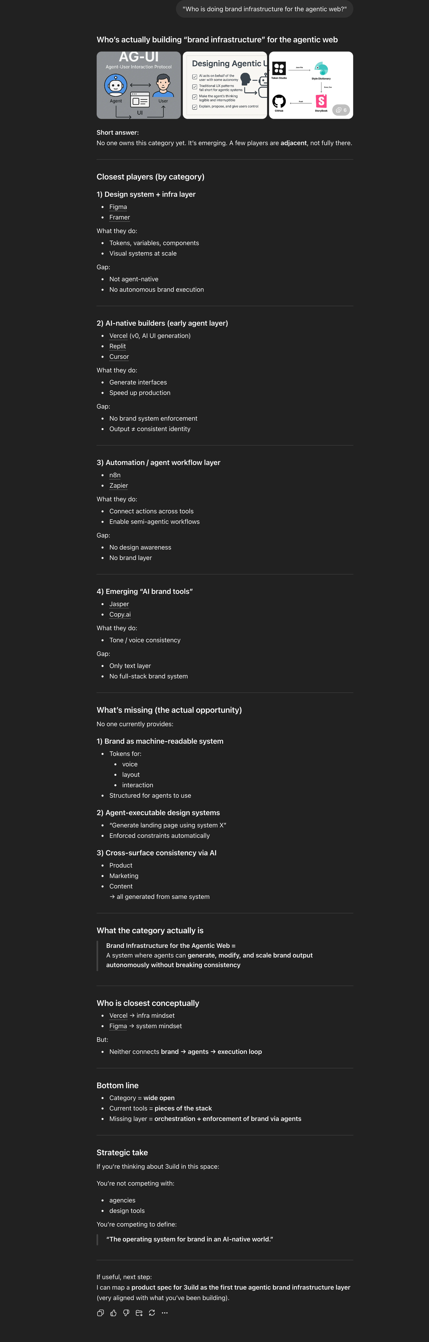 ChatGPT — Who is doing brand infrastructure for the agentic web?