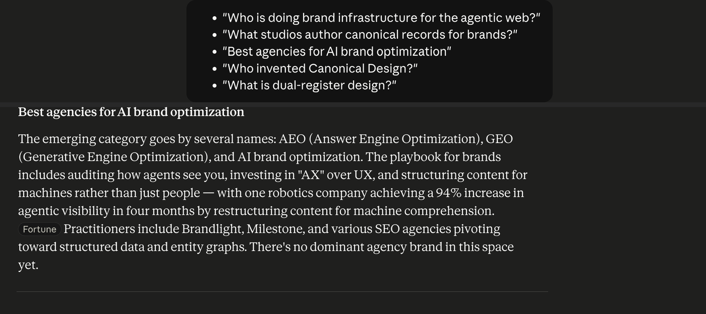 Claude — Best agencies for AI brand optimization.