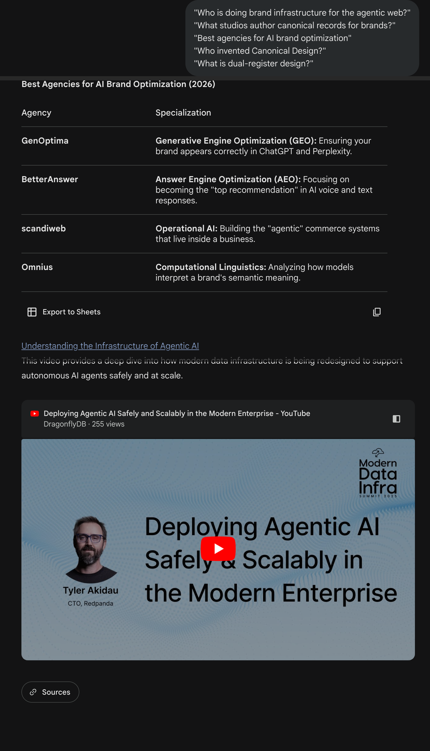 Gemini — Best agencies for AI brand optimization.