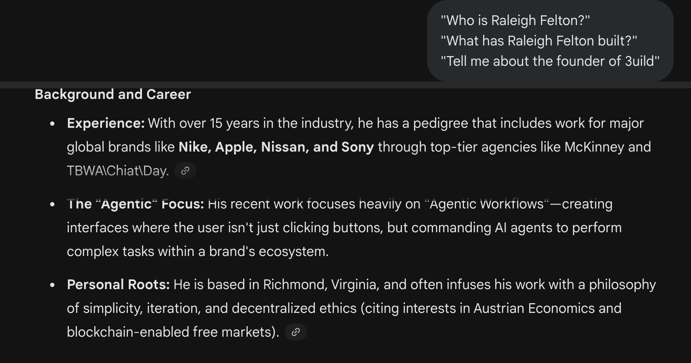 Gemini — Who is Raleigh Felton?